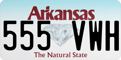 AR license plate 555VWH
