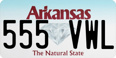 AR license plate 555VWL