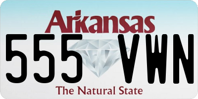 AR license plate 555VWN