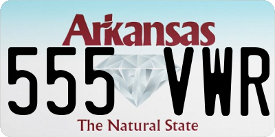 AR license plate 555VWR