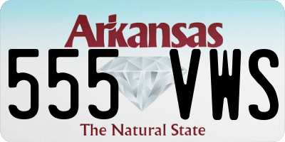 AR license plate 555VWS