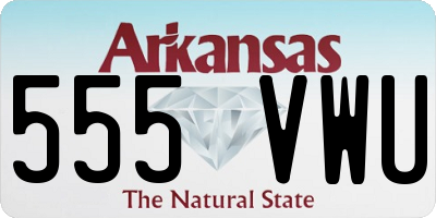 AR license plate 555VWU