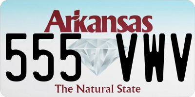 AR license plate 555VWV
