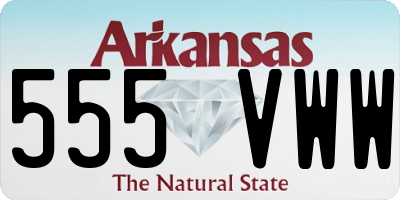 AR license plate 555VWW