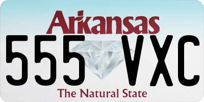 AR license plate 555VXC