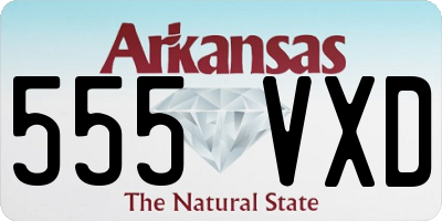 AR license plate 555VXD