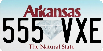 AR license plate 555VXE