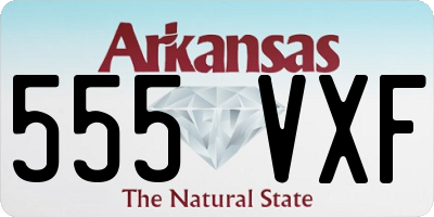 AR license plate 555VXF