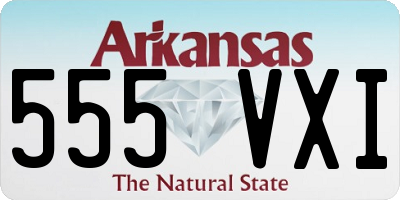 AR license plate 555VXI