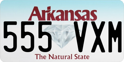 AR license plate 555VXM
