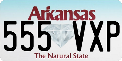 AR license plate 555VXP