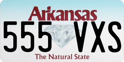 AR license plate 555VXS
