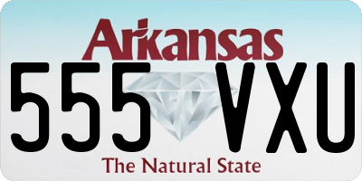AR license plate 555VXU