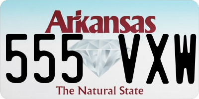 AR license plate 555VXW