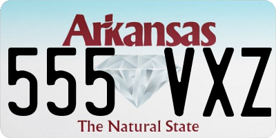 AR license plate 555VXZ