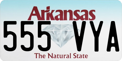 AR license plate 555VYA