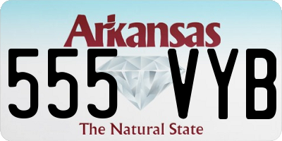 AR license plate 555VYB