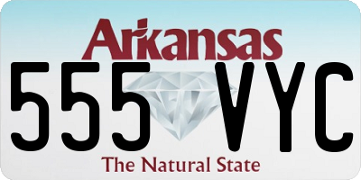 AR license plate 555VYC
