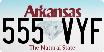 AR license plate 555VYF