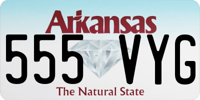 AR license plate 555VYG