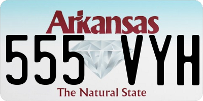 AR license plate 555VYH