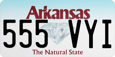 AR license plate 555VYI