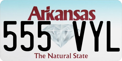 AR license plate 555VYL