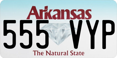 AR license plate 555VYP