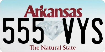 AR license plate 555VYS