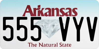 AR license plate 555VYV