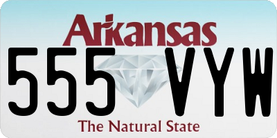 AR license plate 555VYW