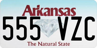 AR license plate 555VZC