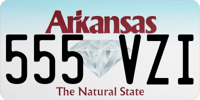 AR license plate 555VZI