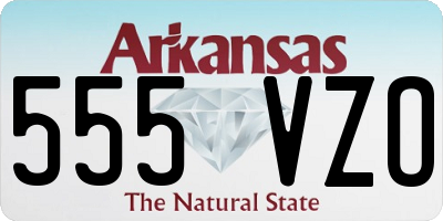 AR license plate 555VZO