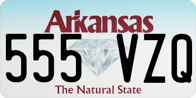 AR license plate 555VZQ