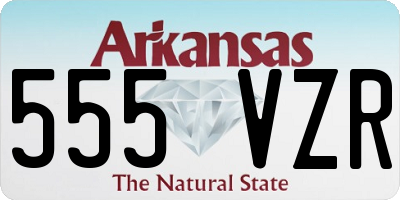 AR license plate 555VZR
