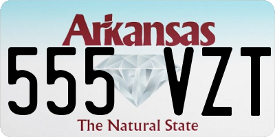 AR license plate 555VZT