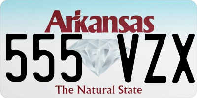 AR license plate 555VZX