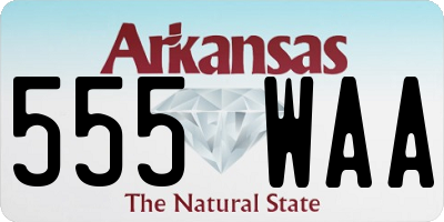 AR license plate 555WAA