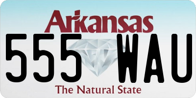 AR license plate 555WAU
