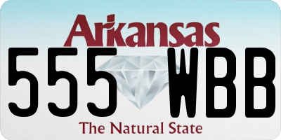 AR license plate 555WBB