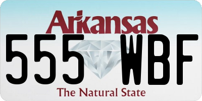 AR license plate 555WBF