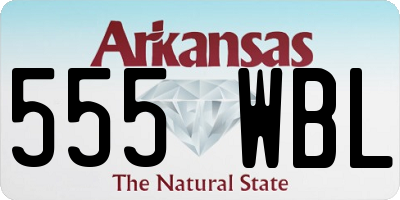 AR license plate 555WBL