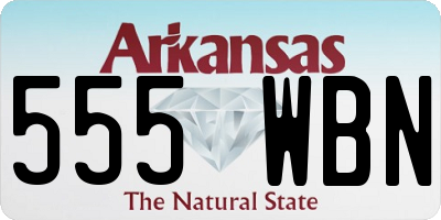 AR license plate 555WBN