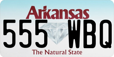 AR license plate 555WBQ