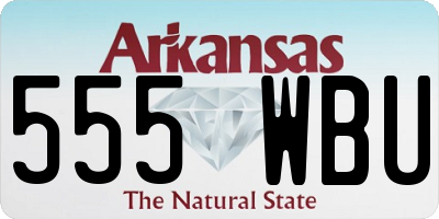 AR license plate 555WBU