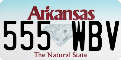 AR license plate 555WBV