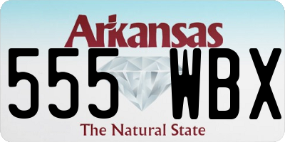 AR license plate 555WBX
