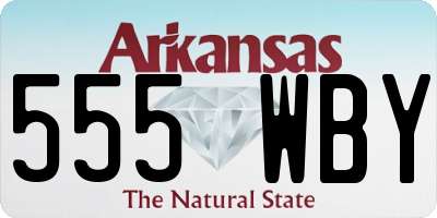 AR license plate 555WBY