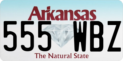 AR license plate 555WBZ